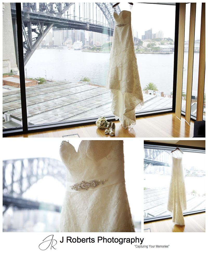 Traditional old fashioned lace wedding dress - sydney wedding photography